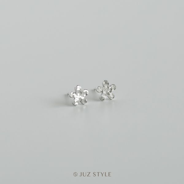  Bông tai bạc Cutting flower 