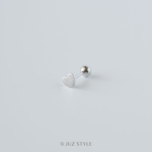  Bông tai bạc Heart Ballstud 