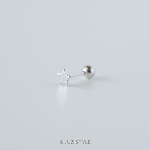  Bông tai bạc Star Ballstud 