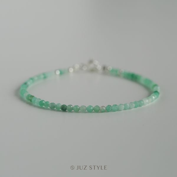  Vòng tay đá Emerald ngọc lục bảo 2.4mm 
