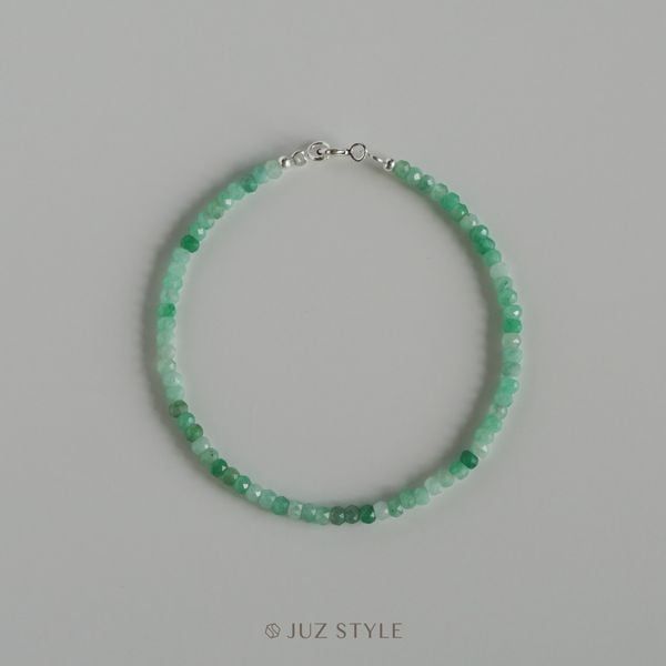  Vòng tay đá Emerald ngọc lục bảo 3x2mm 