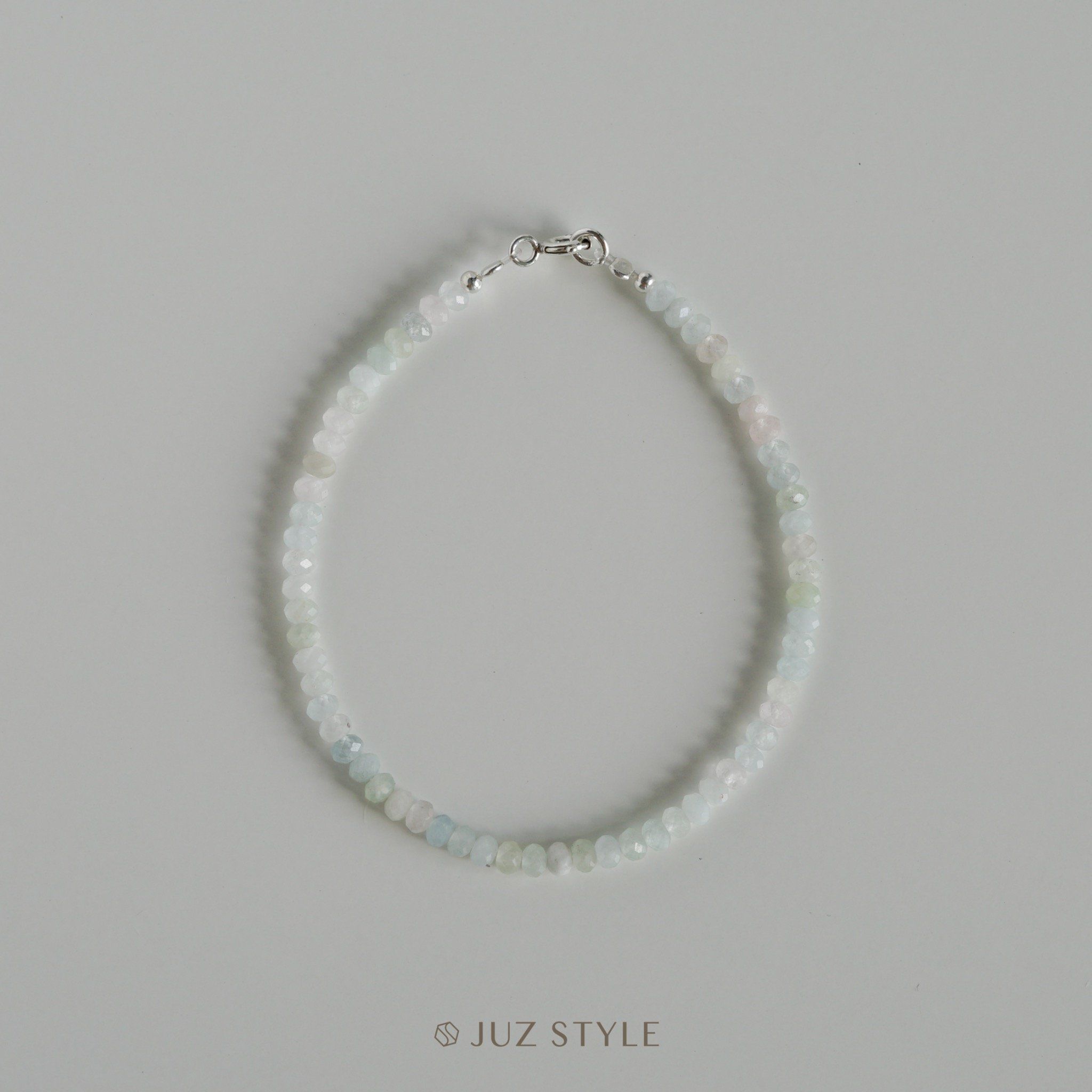  Vòng tay đá Beryl 3.2x2.3mm 