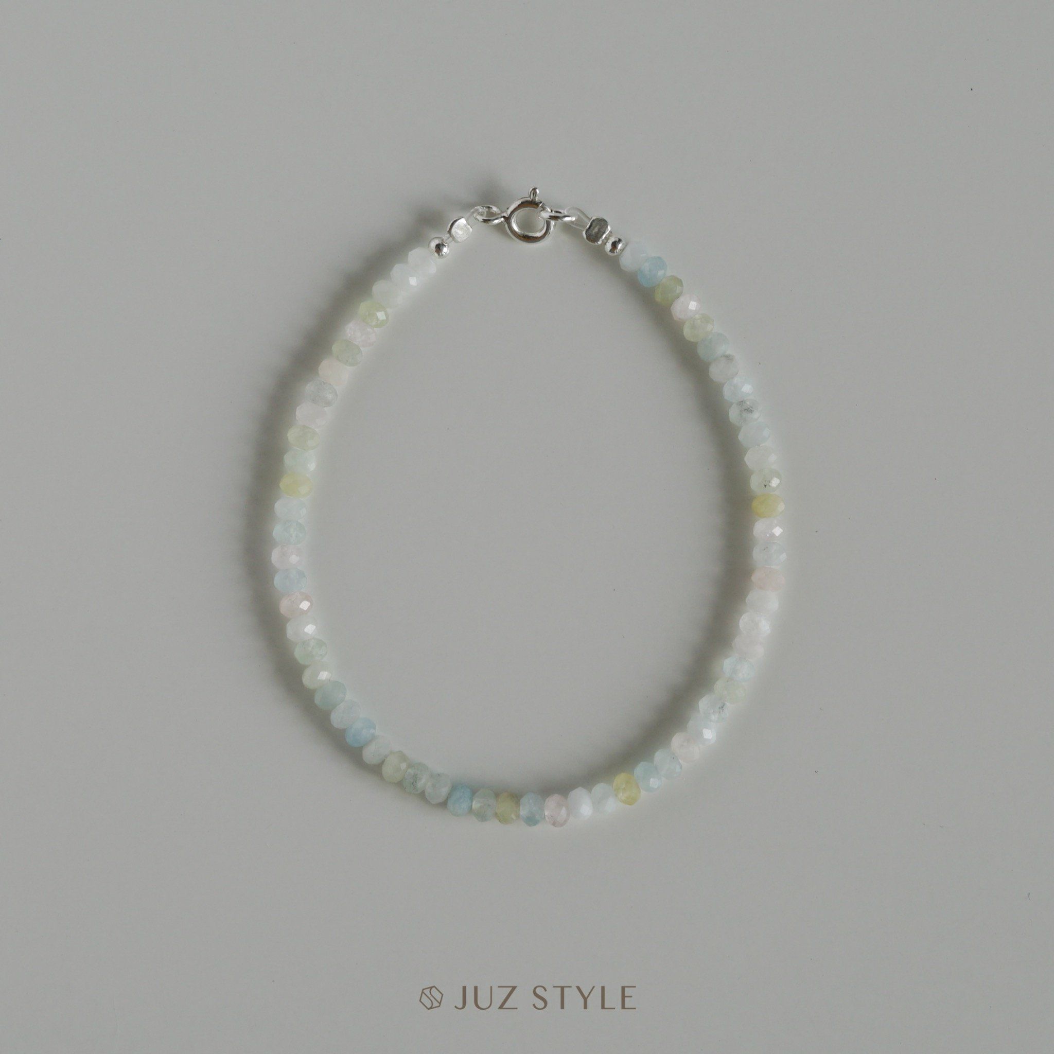  Vòng tay đá Beryl 3.2x2.3mm 