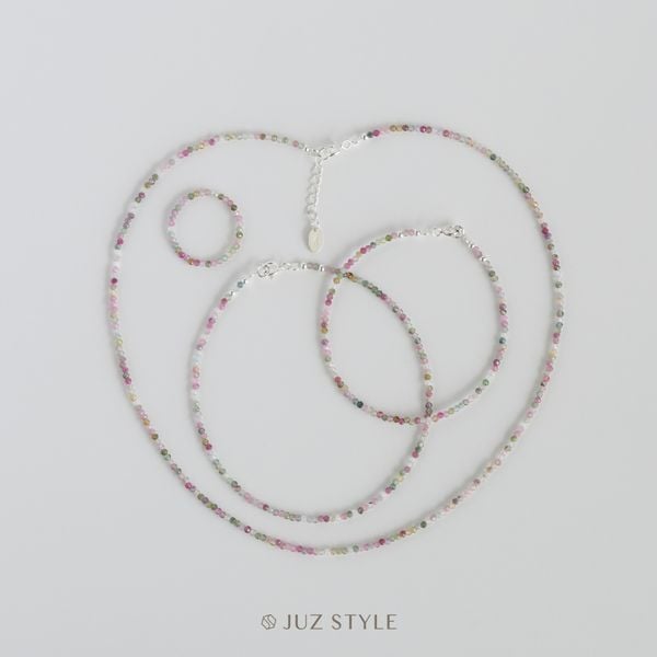  Set trang sức đá Tourmaline 1.9mm 