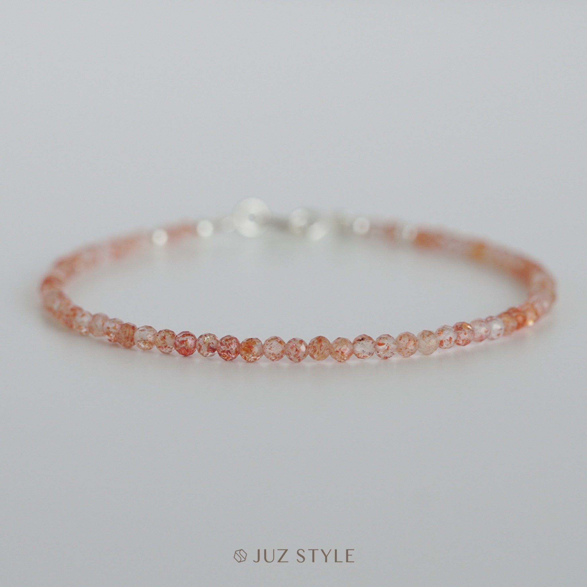  Vòng tay đá Sunstone 2.3mm facet 