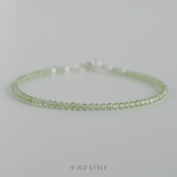  Vòng tay đá Peridot 2.1mm facet 