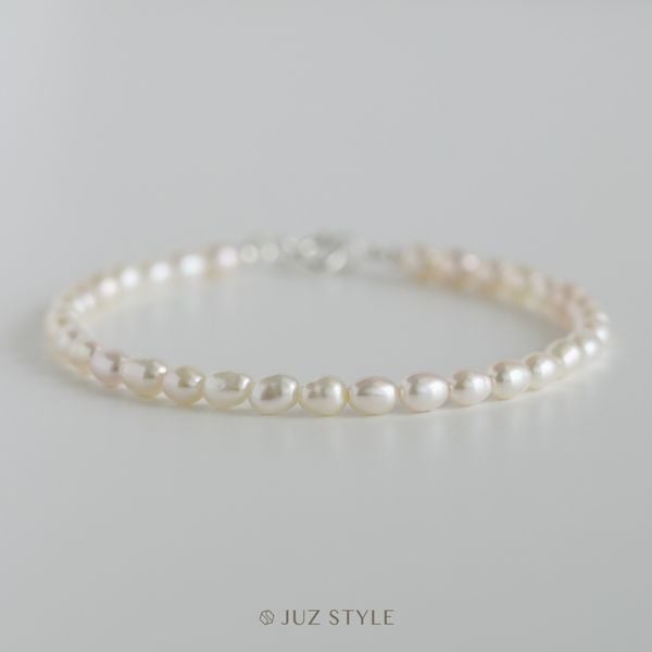  Vòng tay ngọc trai nước ngọt 3.5-3.8mm 