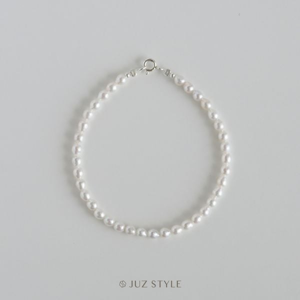  Vòng tay ngọc trai nước ngọt 3.4-3.8mm 