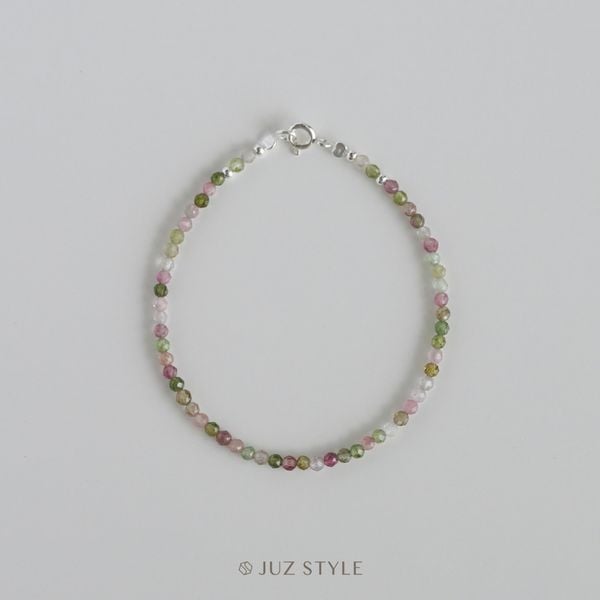  Vòng tay đá Tourmaline 2.6mm facet 