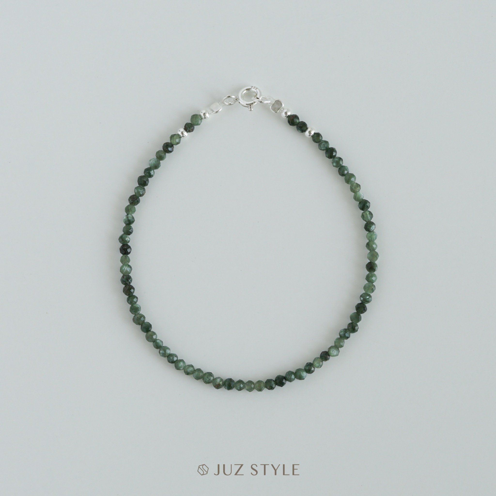  Vòng tay đá Seraphinite 2.4mm facet 
