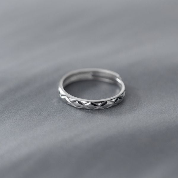  Nhẫn bạc Rhombus 