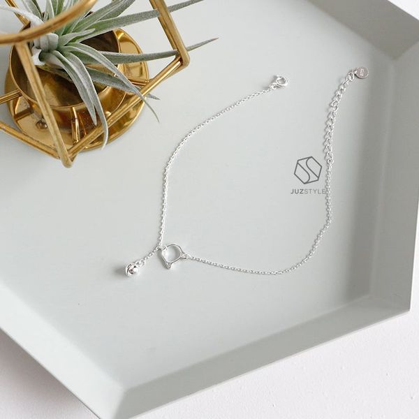  Lắc chân bạc Cat with bell 