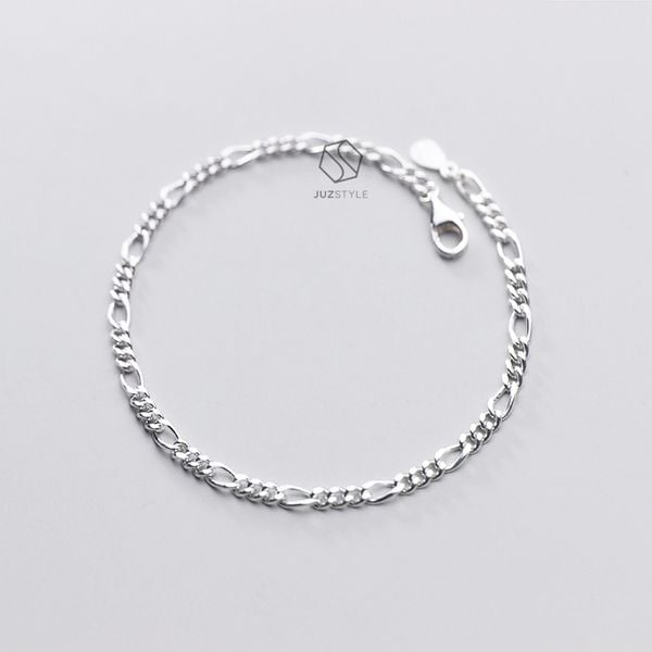  Lắc chân bạc The basic chain 