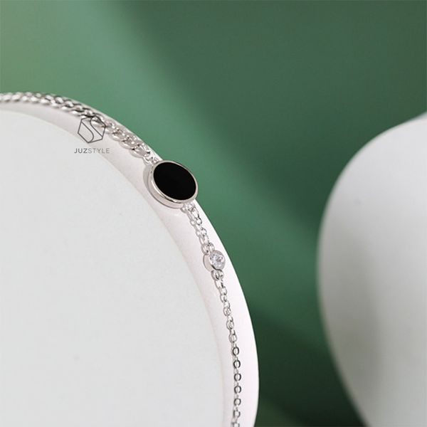  Lắc chân bạc Black symbol 