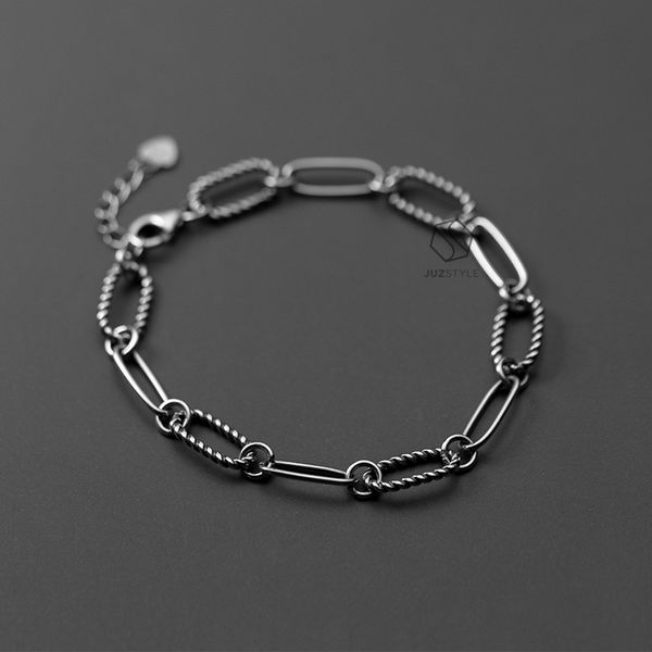  Lắc tay bạc Vintage oval chains 