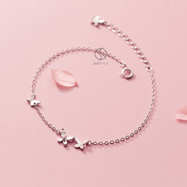  Lắc tay bạc Butterflies 