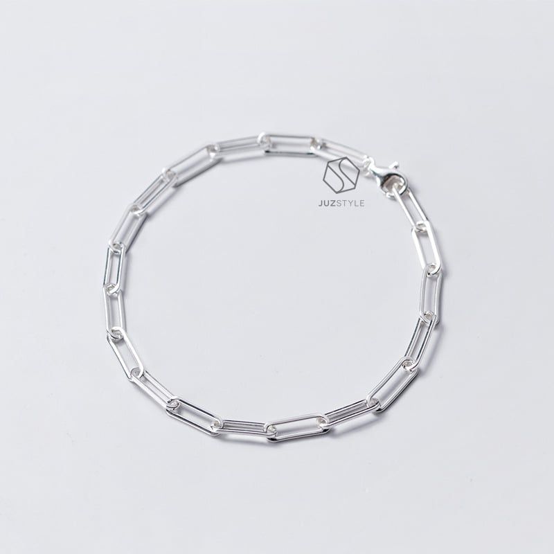  Lắc tay bạc Oval chain 