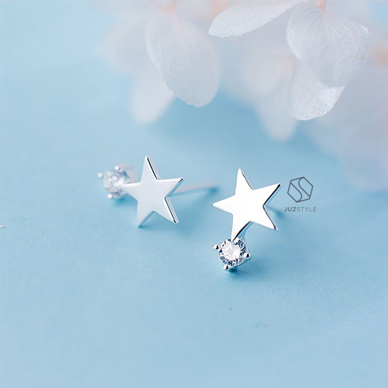  Bông tai bạc Starry Cz 