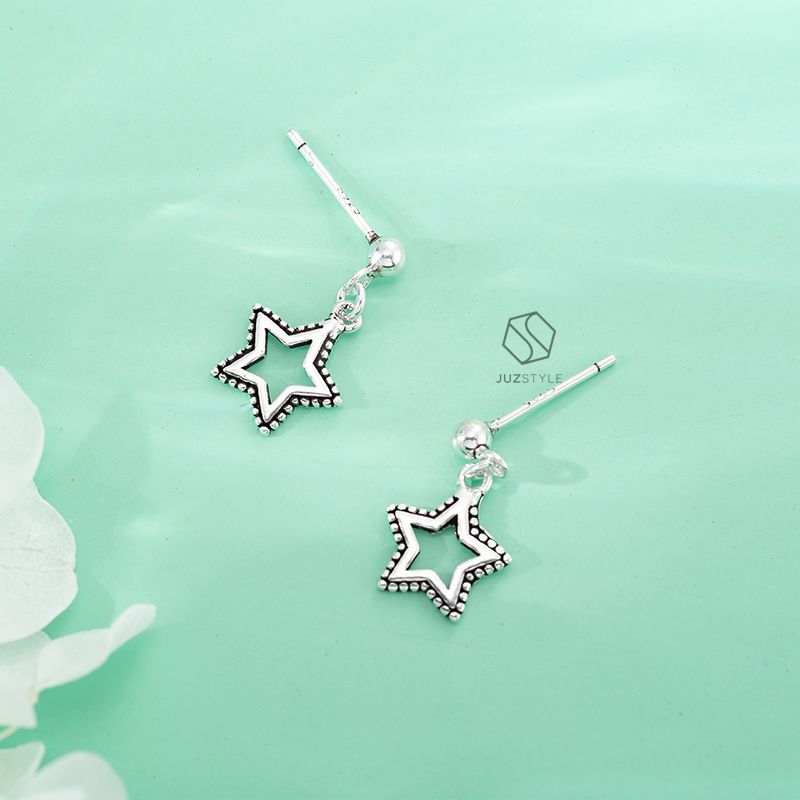  Bông tai bạc Vintage stars 