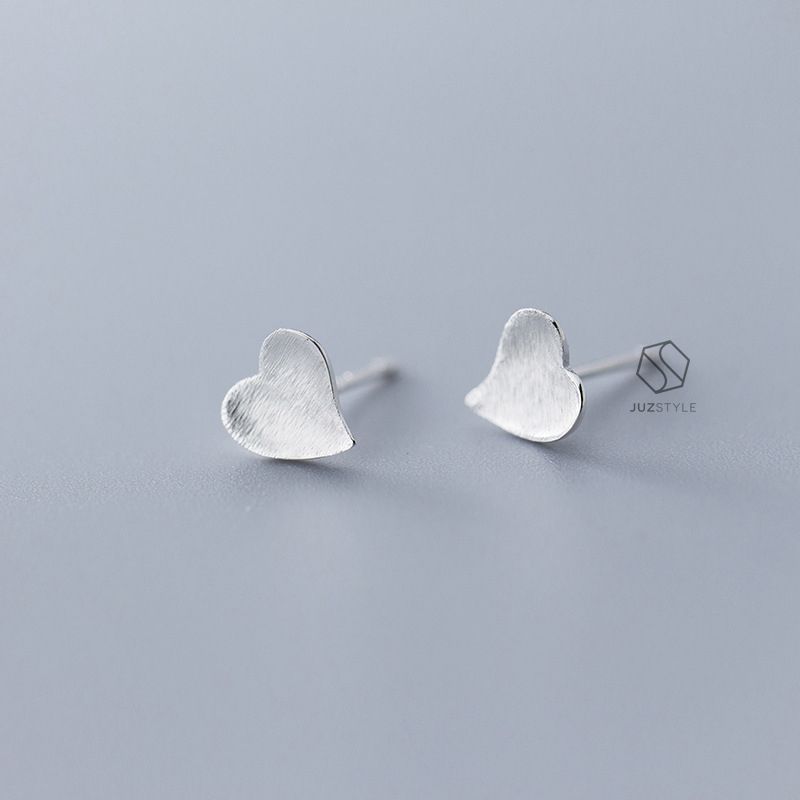  Bông tai bạc Heart 