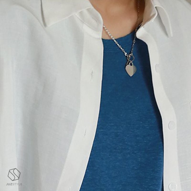  Dây chuyền bạc Heart tag 
