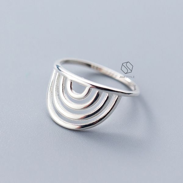  Nhẫn bạc Curves 