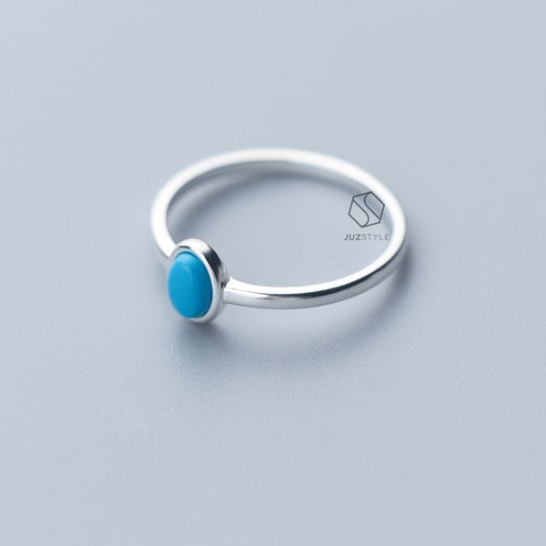  Nhẫn bạc Celadon oval 