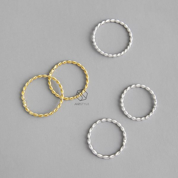  Nhẫn bạc Basic twisted 