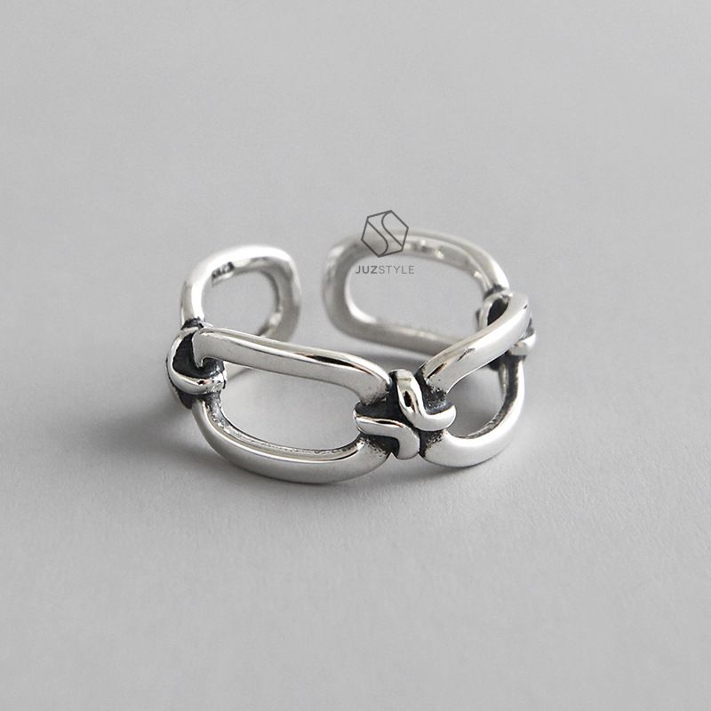  Nhẫn bạc Vintage chain 