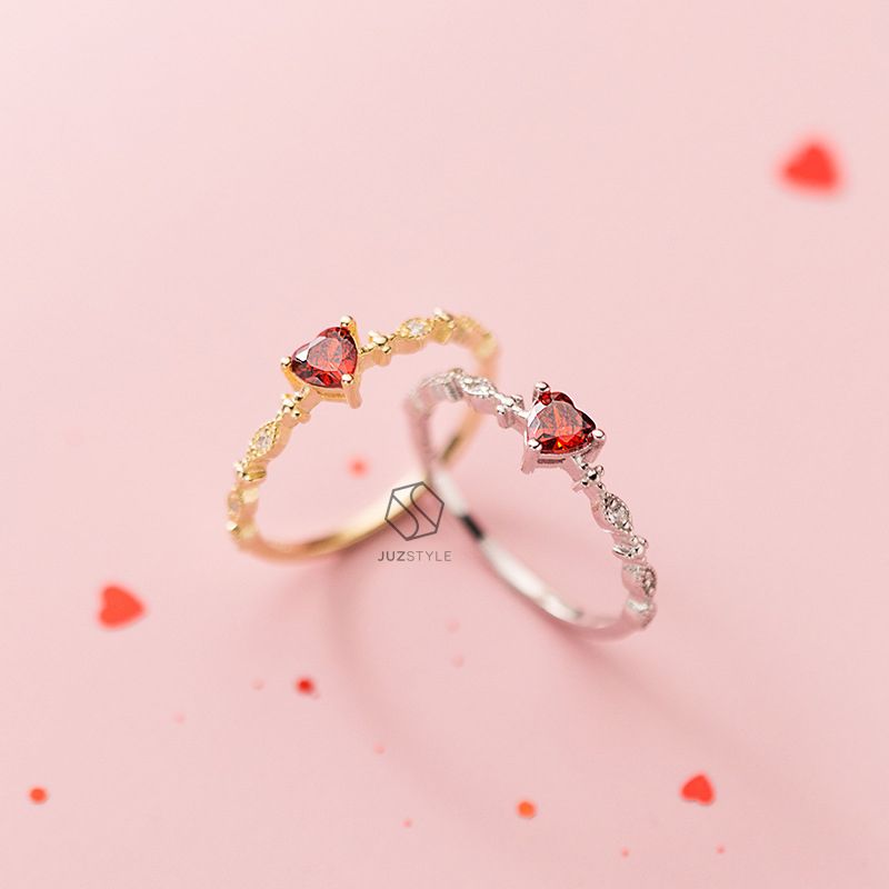  Nhẫn bạc Heart CZ 