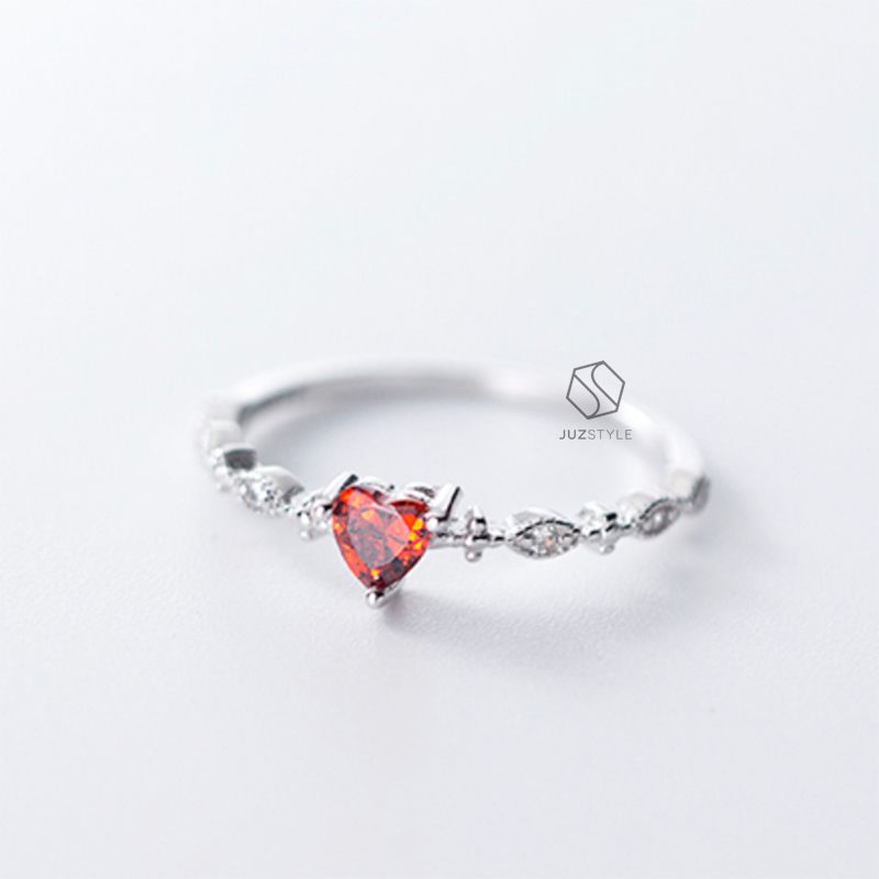  Nhẫn bạc Heart CZ 