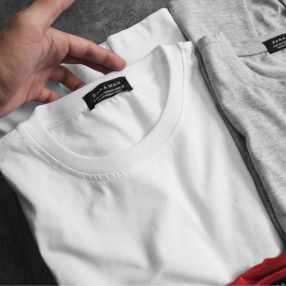 AT046 - Áo thun trơn cotton siêu đẹp – Hugoshop