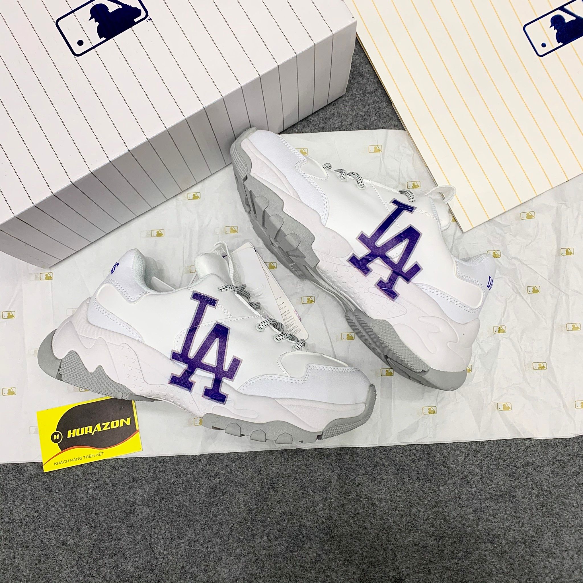 Minhshopvn  Giày MLB LA Dodgers Sneakers  Big Ball Chunky A 3ASHC101N  07WHS  O 