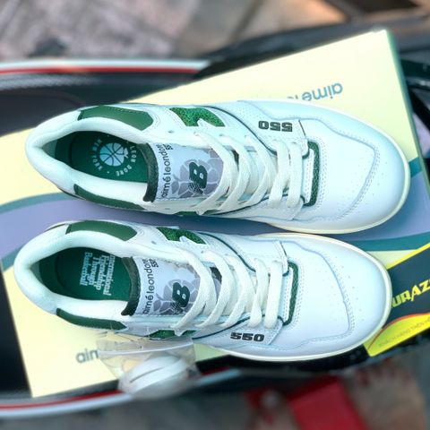  Giày New Balance 550 x Aime Leon Dore White Green 