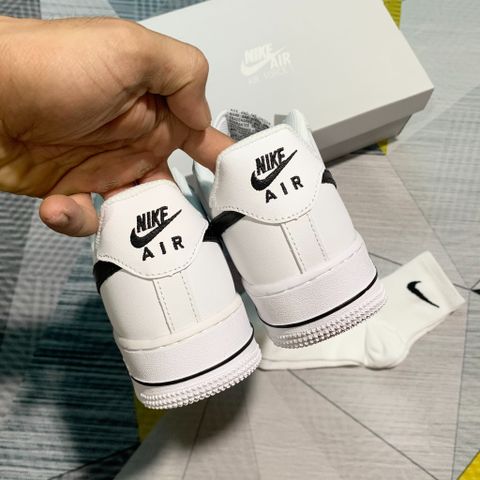  Giày Nike Air Force 1 White Black Swoosh 