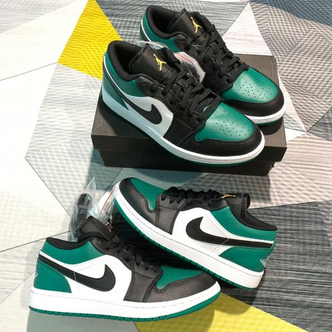  Jordan 1 low Đen Xanh lá đậm 