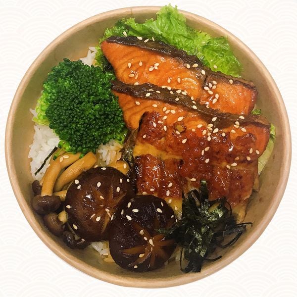 com luon ca hoi teriyaki