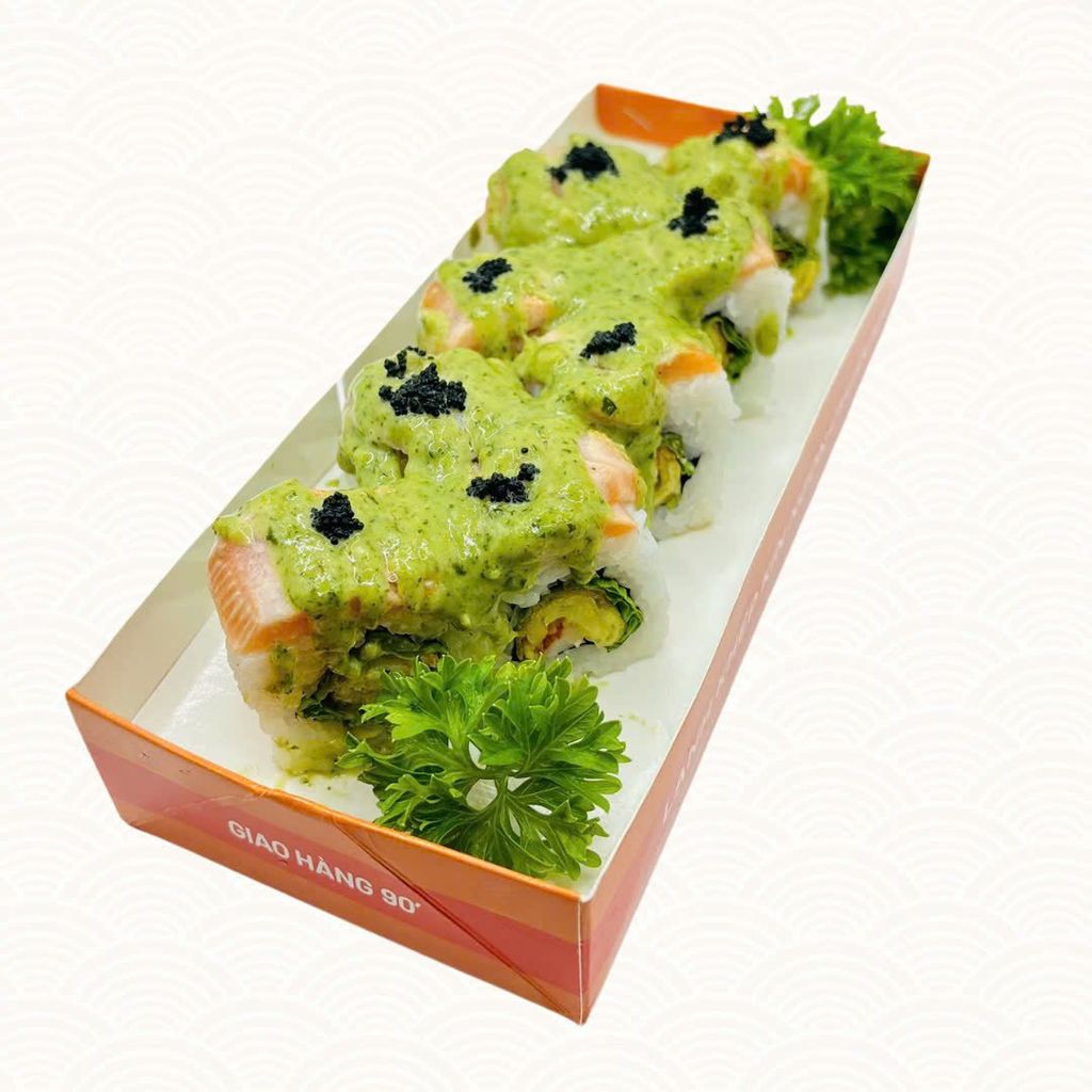 Maki Tôm Cá Hồi Sốt Pesto