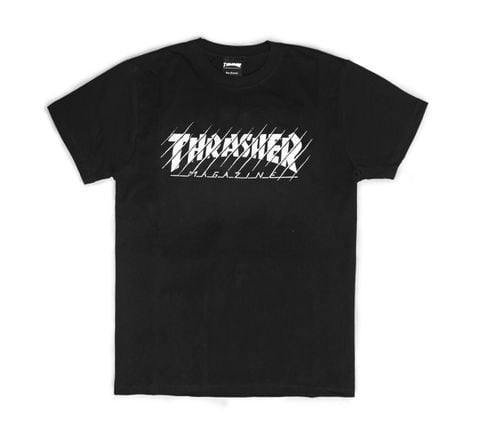  THRASHER THRASHED T-SHIRT BLACK 