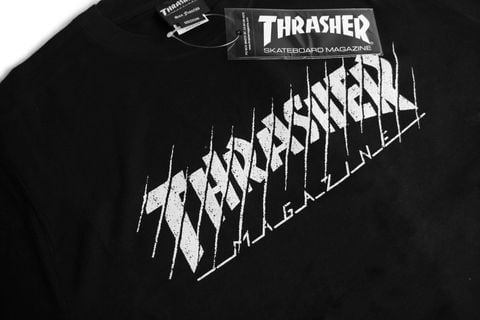  THRASHER THRASHED T-SHIRT BLACK 