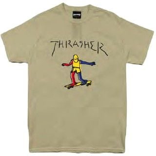  THRASHER GONZ T-SHIRT TAN 