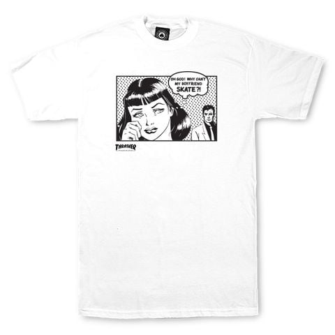  THRASHER BOYFRIEND T-SHIRT WHITE 