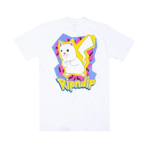  RIPNDIP, CATCH EM ALL T-SHIRT WHITE 