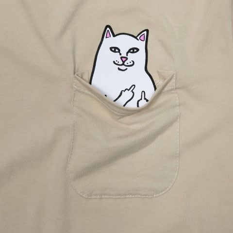  RIPNDIP, Lord Nermal Pocket T-Shirt Tan 