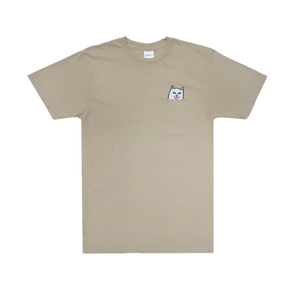 RIPNDIP, Lord Nermal Pocket T-Shirt Tan