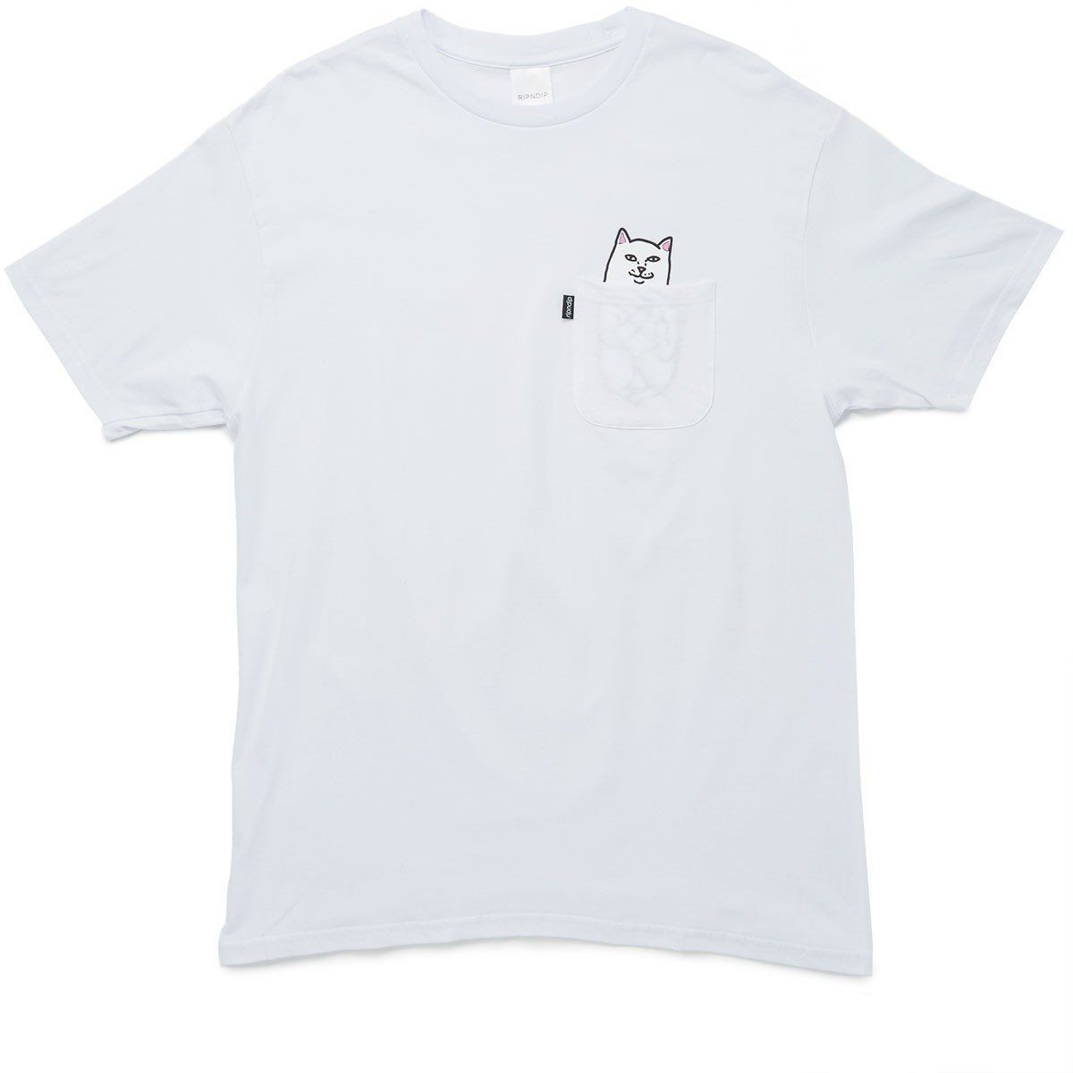 RIPNDIP, Lord Nermal Pocket T-Shirt White