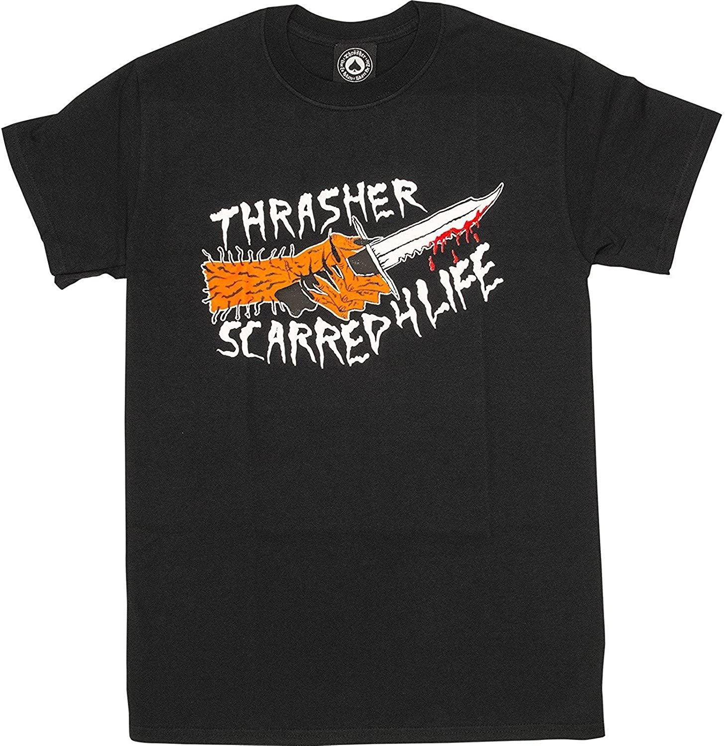 THRASHER SCARRED T-SHIRT BLACK