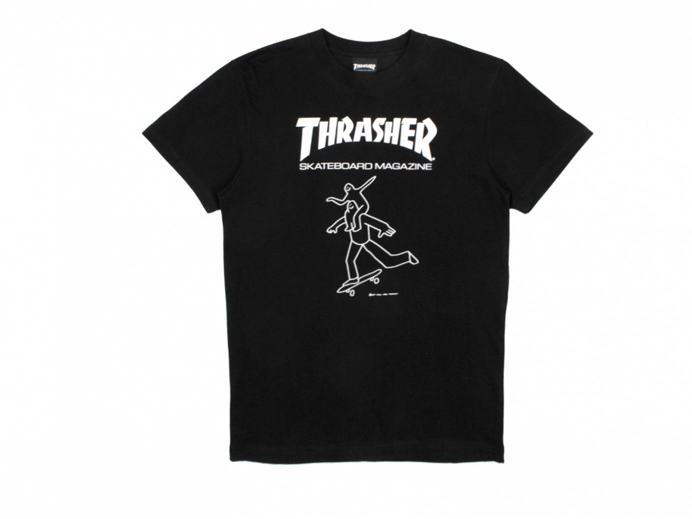 THRASHER GONZ BUDS T-SHIRT BLACK – DOPE 
