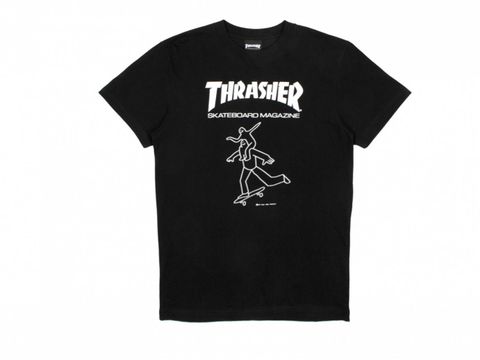  THRASHER GONZ BUDS T-SHIRT BLACK 