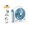  Quạt sạc dạng hộp 10 inch Mã FL202 LED 